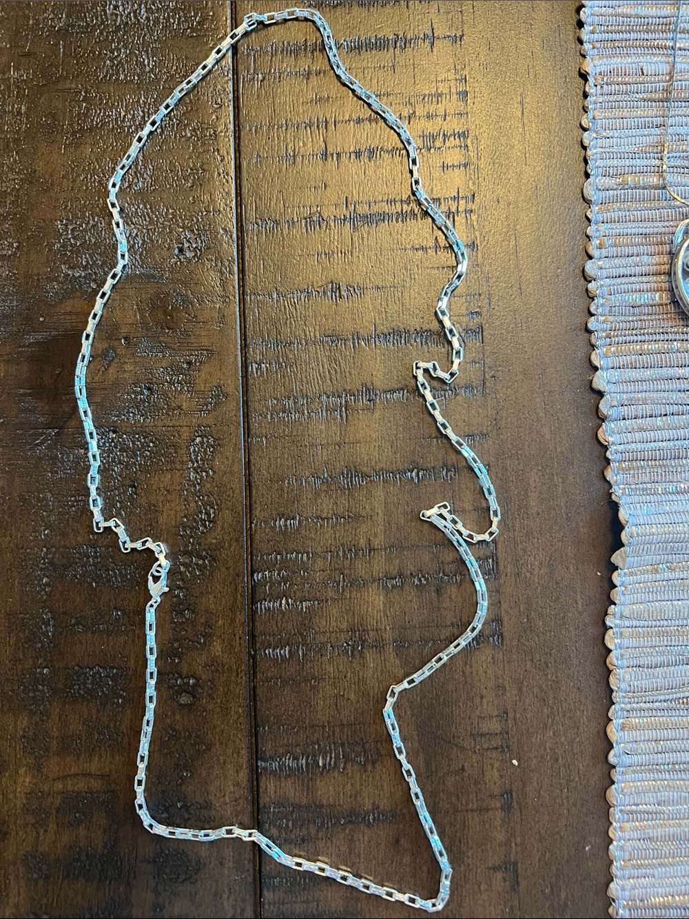 Delicate Silver Chain Necklace - Box Link
